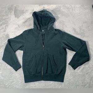 Uniqlo Sweat Full-Zip Hoodie in the dark green colorway